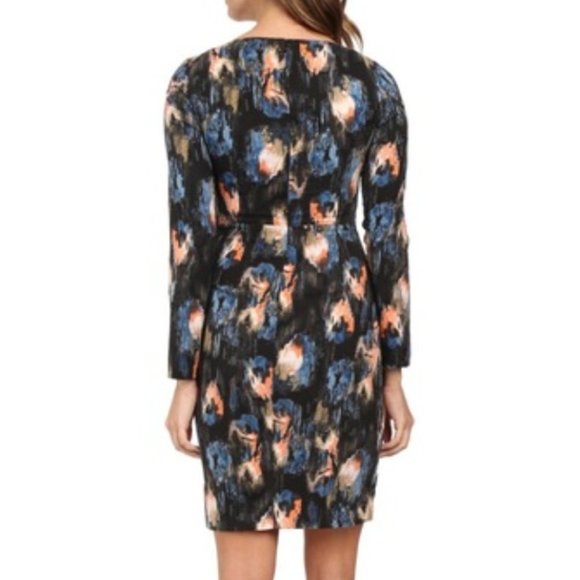 NYDJ navy multi ikat twist front dress 2P 6P 8P 10 - Picture 7 of 8